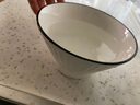北歐風日式陶瓷斗笠碗吃飯碗家用5英寸斗笠碗釉下彩高腳碗米飯碗 5英寸山田斗笠碗【1只裝】 曬單實拍圖
