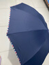 天堂 加大雨傘三折 晴雨兩用商務傘經(jīng)典格紋10骨大雨傘男女 藏青 曬單實拍圖