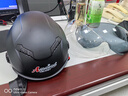 Andes HELMET3c認(rèn)證電動(dòng)摩托車頭盔男四季女士夏季頭盔安全帽四季通用夏天半盔 啞黑黑茶短【升級(jí)3C款】 均碼 曬單實(shí)拍圖