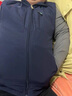 皮爾卡丹（pierre cardin）秋冬加厚雙面穿馬甲男士戶外運動抓絨背心搖粒絨坎肩加絨馬夾外套 寶藍色 2XL (適合145-160斤) 曬單實拍圖