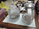 新功（SEKO）自動上水電熱水壺玻璃保溫茶臺燒水壺噴淋煮茶器花茶壺電茶壺W34 1L W34（37*20）底部上水蒸煮多功能電茶爐 曬單實拍圖