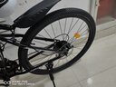 EG7山地自行車(chē)成人學(xué)生變速越野單車(chē)雙減震賽車(chē)26寸青少年男女 輻條【加厚防滑輪-更安全】黑白 26寸21速【適合：160-180CM】 曬單實(shí)拍圖