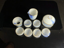 泉秀堂輕奢高端青花鎏金冰種玉瓷茶具套裝辦公室商務(wù)高檔龍鳳茶杯禮盒裝 青花金邊玉瓷茶具水晶公杯 10頭 曬單實(shí)拍圖