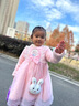 G.DUCKKIDS小黃鴨女童愛(ài)莎公主裙子秋冬冰雪奇緣艾莎兒童連衣裙禮服女孩禮物 藍色 100 尺碼2~3歲【 90-100cm】 曬單實(shí)拍圖