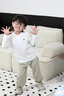 POLOWALK男童長(cháng)袖POLO衫新品2025秋季新款男女童翻領(lǐng)長(cháng)袖上衣套頭打底T恤 白色 140 cm 曬單實(shí)拍圖