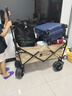 牧高笛（MOBIGARDEN）營(yíng)地車 戶外露營(yíng)大容量寬輪雙剎折疊推車星際 NX23689009 細(xì)沙黃 曬單實(shí)拍圖