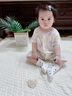 顆粒熊（KELIXIONG）嬰兒短袖連體衣寶寶莫代爾夏裝嬰幼兒薄款睡衣哈衣新生兒衣服夏季 丁香紫 90cm 曬單實(shí)拍圖