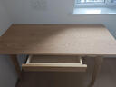 楚棠實(shí)木櫸木書(shū)桌簡(jiǎn)約家用中學(xué)生北歐小戶(hù)型學(xué)習寫(xiě)字桌臥室電腦桌 櫸木單桌【升級款】 全實(shí)木 140x60x75cm 曬單實(shí)拍圖
