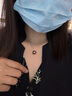 大溪地王妃款珍珠吊墜 18K金鑲莫桑鉆石11-12mm紫色愛迪生珍珠項(xiàng)鏈禮物 曬單實(shí)拍圖