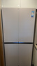 美的（Midea）餐邊柜427升45cm十字四開門超薄零嵌入PST+急速凈味一級雙變頻三循環(huán)風冷無霜玻璃面板家用電冰箱 BCD-427WUSGPZM月光米 曬單實拍圖