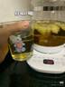 美的（Midea）花漾0膠水全玻璃全自動(dòng)養(yǎng)生壺 辦公室多功能煮茶壺 燒水壺恒溫電熱水壺煮茶器花茶壺1L YS10B101 曬單實(shí)拍圖