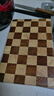 千可創(chuàng  )意棋盤(pán)格菜板家用砧板水果實(shí)木質(zhì)案板馬賽克切菜板廚房輔食粘板 小號（30*20*2.5CM） 方形 曬單實(shí)拍圖