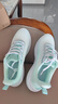 鴻星品尓克大碼女鞋41一43運動(dòng)鞋2026秋季超輕軟底晨練跑步鞋透氣休閑鞋 白綠a款 42 曬單實(shí)拍圖