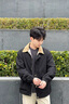 JEEP SPIRIT300斤外套男春秋季翻領(lǐng)上衣服寬松休閑胖子大碼男裝加肥加大夾克 8816黑色 L 90-120斤 曬單實(shí)拍圖