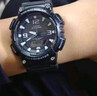 卡西歐（CASIO）手表男光動(dòng)能防水防震運動(dòng)電子日韓表送男友禮物AQ-S810W-1B 曬單實(shí)拍圖
