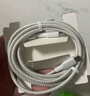 貝爾金（BELKIN）雙Type-C數據線 60W快充 CtoC電源線 iPhone手機蘋果電腦MacBook快充線1米編織款 白色 CAB024 曬單實拍圖