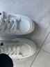 COSMICKISS小白鞋女運動(dòng)休閑板鞋百搭春夏季厚底增高皮面學(xué)生街拍時(shí)尚潮鞋 潮流白鞋【38碼】 曬單實(shí)拍圖