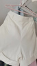 edition短褲女2025夏季新款翻褲腳棉麻西裝直筒休閑短褲LOGO刺繡 本白色 L 曬單實(shí)拍圖