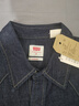 Levi's李維斯男士經(jīng)典寬松藍(lán)色牛仔襯衫時尚簡約美式水洗情侶外套 復(fù)古深藍(lán)色 M 曬單實(shí)拍圖