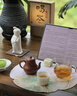 一品工坊新款玻璃綠茶杯水杯手工高端帶把手防燙茶杯高硼硅透明竹節(jié)泡茶杯 LC-123綠茶杯 280ml 1只 曬單實拍圖