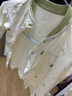 婧麒（JOYNCLEON）新生嬰兒衣服純棉秋款初生男女寶寶春秋睡衣分體打底內(nèi)衣套裝 蒲公英綠色+蒲公英咖色 90 cm 曬單實(shí)拍圖
