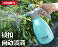 得力（deli）澆花家用氣壓式噴壺2L大容量 高壓噴霧器噴水壺 滅蚊消毒保潔酒精 曬單實(shí)拍圖