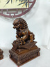 天祥緣紫銅獅子擺件一對純銅獅子鎮客廳玄關(guān)辦公室宅開(kāi)業(yè)禮品工藝品 紫銅-21號宮門(mén)獅一對 曬單實(shí)拍圖