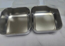 三四鋼冷凍分裝盒不銹鋼保鮮盒304食品級(jí)冰箱儲(chǔ)存盒子迷你2件套 W38362 曬單實(shí)拍圖
