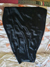 太平鳥(niǎo)女裝半身裙夏季醋酸開(kāi)叉長(cháng)裙氣質(zhì)質(zhì)感百搭 黑色 S 曬單實(shí)拍圖