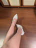 Lily Wei【不期而遇】原創(chuàng  )輕奢重工高跟鞋主婚紗水鉆宴會(huì )鞋小碼31 米色跟高 10cm 36 曬單實(shí)拍圖