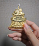 周大生黃金玫瑰手捧花生日蛋糕擺件金貼投資金生日禮物送女友 足金玫瑰手捧花金貼 曬單實(shí)拍圖