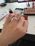 慕璨（OWN SHINE）【官方正品】柏林情書鉑金戒指60分培育鉆結(jié)婚求婚戒指送女友禮物 【主石0.5ct±0.05】 11號 曬單實(shí)拍圖