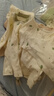 婧麒（JOYNCLEON）新生嬰兒衣服純棉秋款初生男女寶寶春秋睡衣分體打底內(nèi)衣套裝 蒲公英綠色+蒲公英咖色 80 cm 曬單實(shí)拍圖