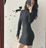 lululemon丨Define 女士長(cháng)袖連衣裙 *Luon? LW1EKYS 黑色 XS /4 曬單實(shí)拍圖