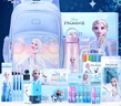 迪士尼（Disney）文具套裝 小學(xué)生書包兒童水杯文具禮盒學(xué)習(xí)用品開學(xué)大禮包女孩生日禮物 艾莎公主一年級(jí)入學(xué)禮包 曬單實(shí)拍圖