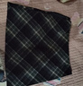 森馬（Semir）半身裙女格紋A字裙復古文藝氣質(zhì)冬俏皮時(shí)尚短裙小個(gè)子學(xué)院風(fēng) 灰藍色調00428 S 曬單實(shí)拍圖