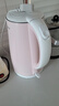 美的（Midea）電熱水壺家用電水壺?zé)畨?雙層防燙 0涂層食品級304不銹鋼 1500W快速沸騰 1.7L大容量 HJ1705 曬單實拍圖