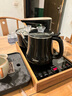 美的（Midea）電熱水壺 全智能自動(dòng)上水電水壺煮茶器保溫茶臺燒水壺一體茶盤(pán)電茶壺煮茶熱水壺消毒三合一燒水器 0.7L 【雙頭茶盤(pán) 9段控溫】MK-C13 曬單實(shí)拍圖