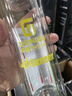 MINGHUI德國(guó)品質(zhì)玻璃杯鋼化防摔打不碎泡茶杯雙層高硼硅男士水杯定制印字 加厚款鋼本色ML350ml 曬單實(shí)拍圖