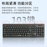 聯(lián)想（lenovo）鍵盤KL21 有線鍵盤  電腦辦公鍵盤 筆記本臺(tái)式機(jī)一體機(jī)鍵盤黑色 USB 曬單實(shí)拍圖
