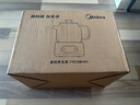 美的（Midea）花漾0膠水全玻璃全自動(dòng)養(yǎng)生壺 辦公室多功能煮茶壺 燒水壺恒溫電熱水壺煮茶器花茶壺1L YS10B101 曬單實(shí)拍圖