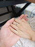 MoLi18k金人工鉆石結婚戒指一克拉扭臂鉑金培育鉆戒520禮物送女友老婆 18K金培育鉆DVVS/3EX上海IGI證書 1克拉 曬單實拍圖