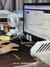 小米鍋巴小風(fēng)扇辦公桌面電風(fēng)扇USB6寸搖頭可充電臺式床頭扇長(cháng)續航風(fēng)扇 F20A【搖頭無(wú)電池】【白色】 曬單實(shí)拍圖
