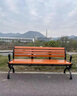 瑞博柏公園椅戶(hù)外長(cháng)椅椅子庭院靠背休閑座椅防腐木實(shí)木塑木長(cháng)條坐凳子 升級不掉漆【塑木帶靠背】 1.8M【顏色可選】 曬單實(shí)拍圖