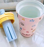 BABLOV保溫杯女士陶瓷覆膜內(nèi)膽水杯高顏值雙飲兒童吸管保冷杯子女生禮物 曬單實拍圖