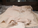 亞麻五分褲寬松復(fù)古休閑短褲棉麻女褲 米杏色 L 建議【105-120斤】 曬單實(shí)拍圖