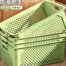 京東物流 桌面長方形收納筐廚房雜物家用收納盒塑料玩具零食整理 奶油色大號 29*19.5*11.6cm 曬單實(shí)拍圖