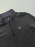 KOLON SPORT/可隆戶外吸濕速干T恤 男子S-FUNCTIONAL半拉鏈長袖內(nèi)搭 LHZT5AN023-BK 黑色 2XL 185/104A 曬單實拍圖