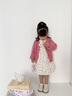 mlgt kids童裝女童連衣裙套裝春秋季寶寶長(cháng)袖秋裝女孩碎花裙子兩件套 粉紅色 100 碼（建議90-98cm 2-3周歲） 曬單實(shí)拍圖