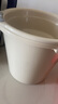 茉茗水桶臉盆倆件套學(xué)生宿舍洗衣桶手提式加厚組合裝洗澡桶清潔桶 【米色】組合裝-雙耳臉盆+水桶 曬單實拍圖